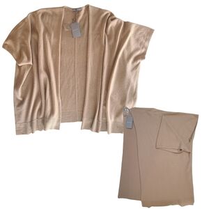 NEIMAN MARCUS CASHMERE 🏷️NWT Pure Luxury And Beautiful Warm Beige Camel